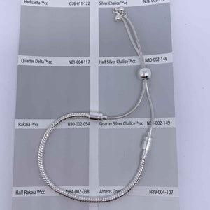 Silver Adjustable Bracelet for Collecting Charms