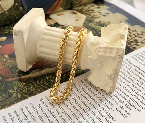 18K Gold Bracelet Chain over 925 Sterling Silver "Jocelyn"