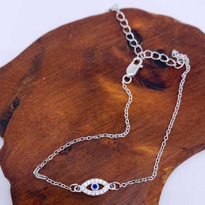Silver Evil Eye Bracelet "Koruma"