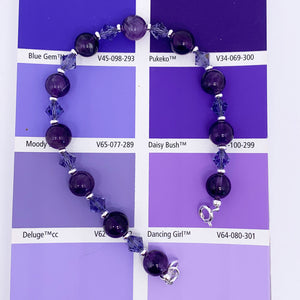 amethyst silver bracelet resene
