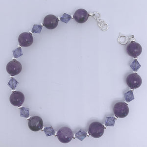 amethyst silver bracelet jewellery nz