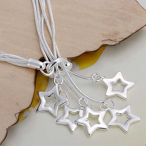 925 Sterling Silver chain bracelet with stars "Matariki"
