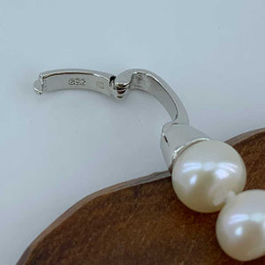 925 Sterling Silver Bracelet with AAA Grade Pearls "Jillian"
