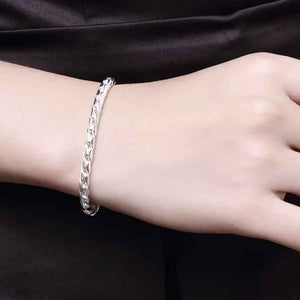 925 Sterling Silver Twisted Chain Bracelet "Sedona"