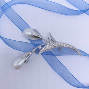 925 Sterling Silver Brooch "Corsage"
