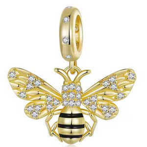 gold bee charm