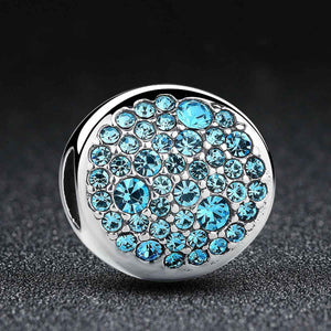 925 Sterling Silver Blue Charm with text "Dream"