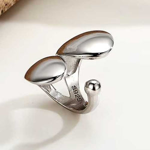 double silver ear cuff modern