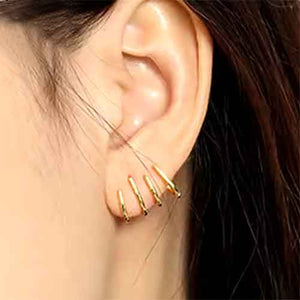gold crawler earrings frenelle