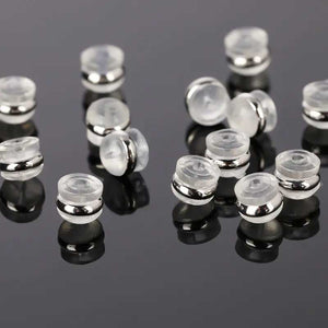 silver hamburger earring backs frenelle jewellery online auckland nz