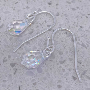 crystal silver earrings jewellery