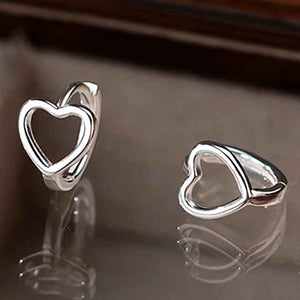 silver heart earrings jewellery