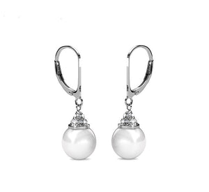 Silver Crystal and Pearl Jewellery Set "Carol"
