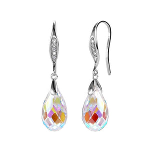 crystal ab drop silver earrings from frenelle jewellery online auckland nz