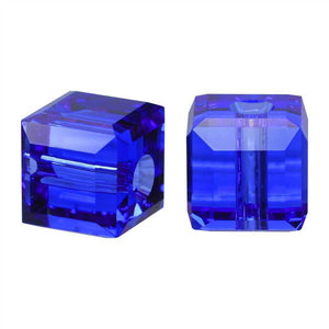 925 Sterling Silver Premium Crystal Drop Earrings "Fantasy" (Blue)