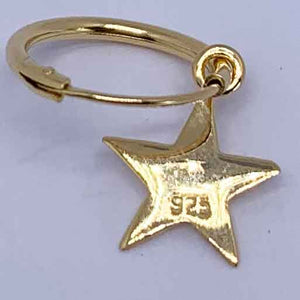 18K Gold Dangle Star Earrings "Ingrid"