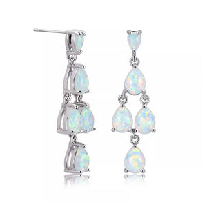 silver opal dangle earrings frenelle jewellery online auckland nz