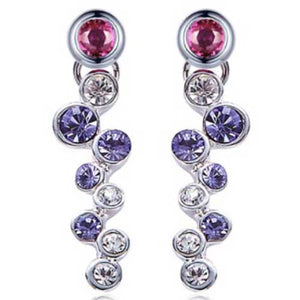 925 Sterling Silver Premium Crystal Drop Earrings "Ursula"