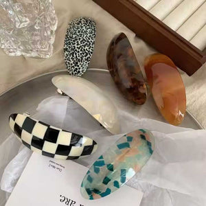 oval barrette hair clip more colours