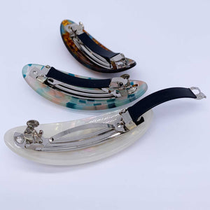 oval barrette hair clip colours