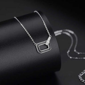 925 Sterling Silver Modern Necklace "Quebec"