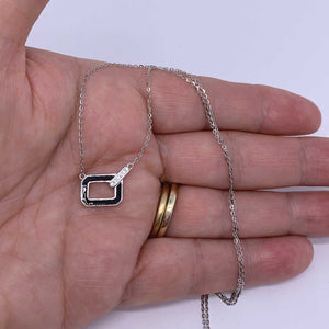 925 Sterling Silver Modern Necklace "Quebec"