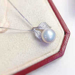 925 Sterling Silver White Pearl Necklace "Savita"