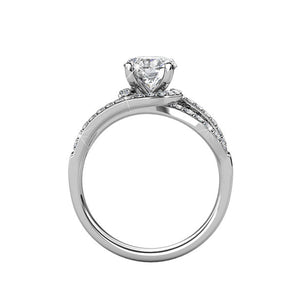 18K White Gold Crystal Engagement or Dress Ring "Juliette"