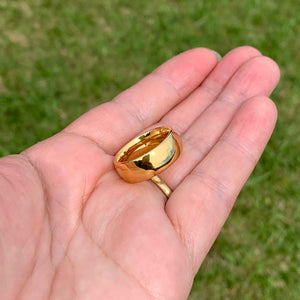 6mm gold wedding band frenelle