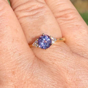 18K Gold Alexandrite Ring "Nadia"