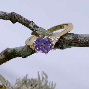 18K Gold Alexandrite Ring "Nadia"
