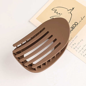 Flat Hair Clip "Mel" (Light Coffee)