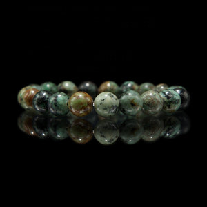 Stretch Bracelet 8mm gemstones "Mala" (African Turquoise)