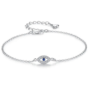 Silver Evil Eye Bracelet "Koruma"
