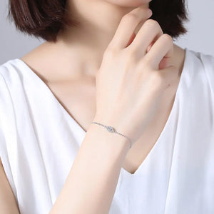 Silver Evil Eye Bracelet "Koruma"