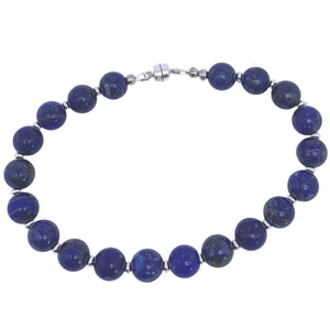 silver lapis lazuli bracelet by frenelle jewellery
