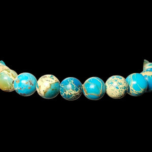 imperial jasper stretch gemstone bracelet from frenelle jewellery