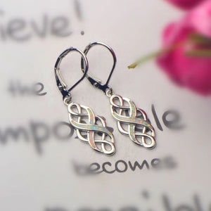 silver opal celtic earrings frenelle jewellery online auckland nz