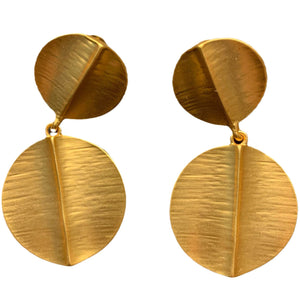 Modern Gold Dangle Earrings "Katiana"