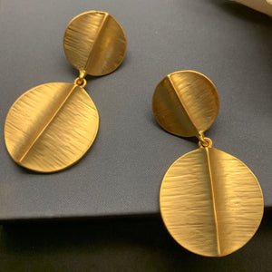 gold leaf earrings dangle frenelle jewellery online auckland nz