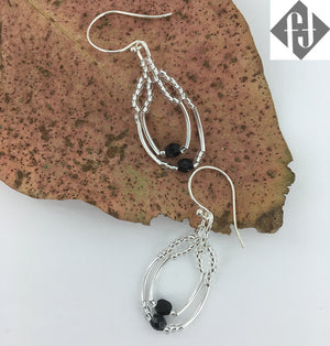 925 Sterling Silver Drop Earrings "Melania"