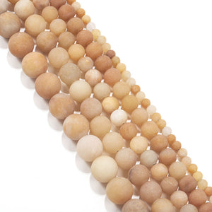 adventurine Peach gemstone beads FRENELLE NZ