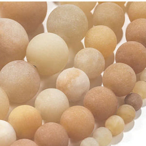adventurine Peach gemstone beads FRENELLE NZ