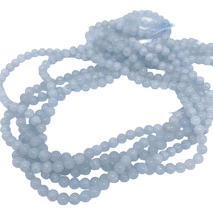 aquamarine blue gemstone beads 4mm frenelle jewellery