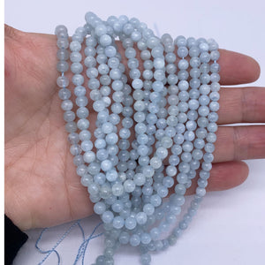 aquamarine blue gemstone beads 4mm frenelle jewellery