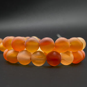 orange carnelian loose stone beads frenelle jewellery 1