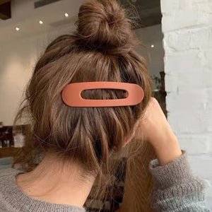 Flat Hair Clip "Dohara" (Coffee)