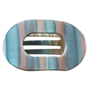 flat hair clip blue frenelle jewellery