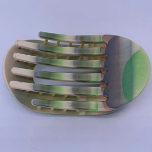 Green flat hair clip for driving Frenelle NZ