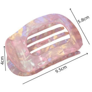 Flat Hair Clip "Mel" (Blue Glow)